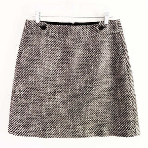 Loft Button Tab Tweed Skirt